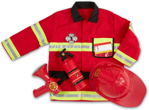 Fire Chief Role Play Costume Set-Dress Up Costumes & Masks, Fire. Police & Hospital, Gifts For 2-3 Years Old, Halloween, Imaginative Play, Pretend play, Puppets & Theatres & Story Sets, Role Play, Seasons, Stock-Learning SPACE