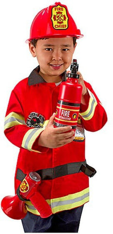 Fire Chief Role Play Costume Set-Dress Up Costumes & Masks,Fire. Police & Hospital,Gifts For 2-3 Years Old,Halloween,Imaginative Play,Pretend play,Puppets & Theatres & Story Sets,Role Play,Seasons,Stock-Learning SPACE