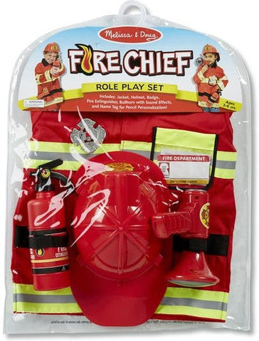 Fire Chief Role Play Costume Set-Dress Up Costumes & Masks,Fire. Police & Hospital,Gifts For 2-3 Years Old,Halloween,Imaginative Play,Pretend play,Puppets & Theatres & Story Sets,Role Play,Seasons,Stock-Learning SPACE