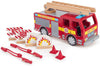 Fire Engine Playset-Cars & Transport,Fire. Police & Hospital,Imaginative Play,Small World,Stock,Strength & Co-Ordination,Tidlo Toys,Wooden Toys-Learning SPACE