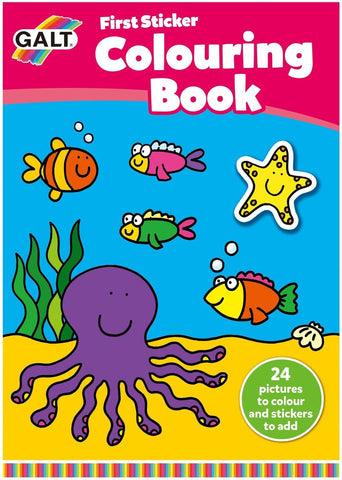 First Sticker Colouring Book-Arts & Crafts,Baby Arts & Crafts,Back To School,Drawing & Easels,Early Arts & Crafts,Early Years Books & Posters,Galt,Gifts For 3-5 Years Old,Nurture Room,Primary Literacy,Primary Travel Games & Toys,Stationery,Stock-Learning SPACE