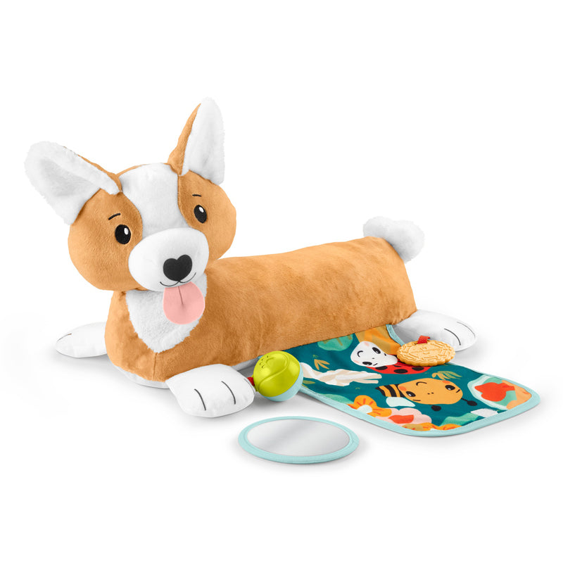 Fisher-Price Corgi Tummy Time Puppy Wedge-Baby Cause & Effect Toys, Baby Sensory Toys, Baby Toys, Discontinued, Fisher Price, Tummy Time-Learning SPACE