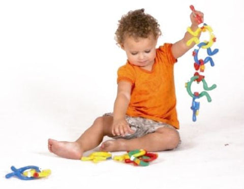 Fishies - 12 Colourful Linking Fish for Fine Motor Play-Additional Need,Baby & Toddler Gifts,Edushape Toys,Fine Motor Skills,Helps With,Stock,Strength & Co-Ordination-Learning SPACE