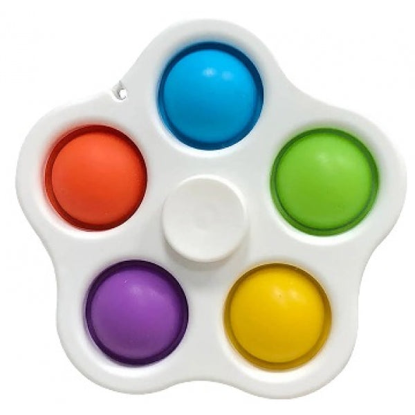 Five Sided Bubble Popping Fidget Spinner-ADD/ADHD,Cause & Effect Toys,Fidget,Fidget Spinner,Neuro Diversity,Pocket money,Push Popper,Stocking Stuffers-Learning SPACE