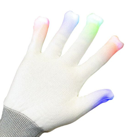 Flashing Gloves - White-AllSensory,Gifts For 3-5 Years Old,Pocket money,Sensory Light Up Toys,Stock,The Glow Company,Visual Sensory Toys-Learning SPACE