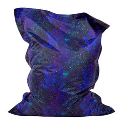 Floor Cushion Galaxy Print UV Reactive Children's Bean Bag-AllSensory,Bean Bags,Bean Bags & Cushions,Eden Learning Spaces,Nurture Room,Star & Galaxy Theme Sensory Room,Stock,Teenage & Adult Sensory Gifts,UV Reactive,Wellbeing Furniture-Learning SPACE