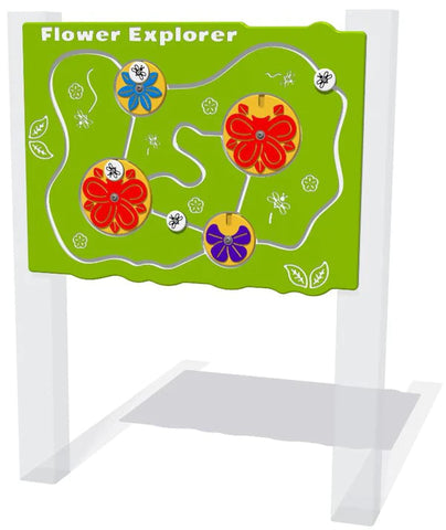 Flower Explorer Play Panel-Dropship,Forest School & Outdoor Garden Equipment,Playground,Playground Equipment,Playground Wall Art & Signs-Learning SPACE