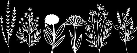 Flower Wall Decal-Dropship,Nature Sensory Room,Sticker,Wall & Ceiling Stickers,Wall Decor-White-52x20 cm-A19330-WhiteXS-Learning SPACE