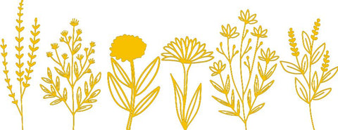 Flower Wall Decal-Dropship,Nature Sensory Room,Sticker,Wall & Ceiling Stickers,Wall Decor-Yellow-52x20 cm-A19330-YellowXS-Learning SPACE