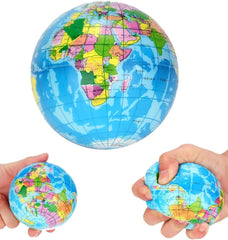 Foam Earth Ball - A stress relief bouncy ball-Fidget,Outer Space,Pocket money,S.T.E.M,Stock,Stocking Stuffers,Tobar Toys,World & Nature-Learning SPACE