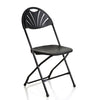 Folding Fanback Chair - Metal Frame Polypropelene Seat-Classroom Chairs,Folding Chair-Not Upholstered-Black-MFCP-BLA-Learning SPACE