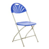 Folding Fanback Chair - Metal Frame Polypropelene Seat-Classroom Chairs,Folding Chair-Not Upholstered-Blue-MFCP-BL-Learning SPACE