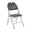 Folding Fanback Chair - Metal Frame Polypropelene Seat-Classroom Chairs,Folding Chair-Upholstered-Charcoal-MFCCP-C-Learning SPACE