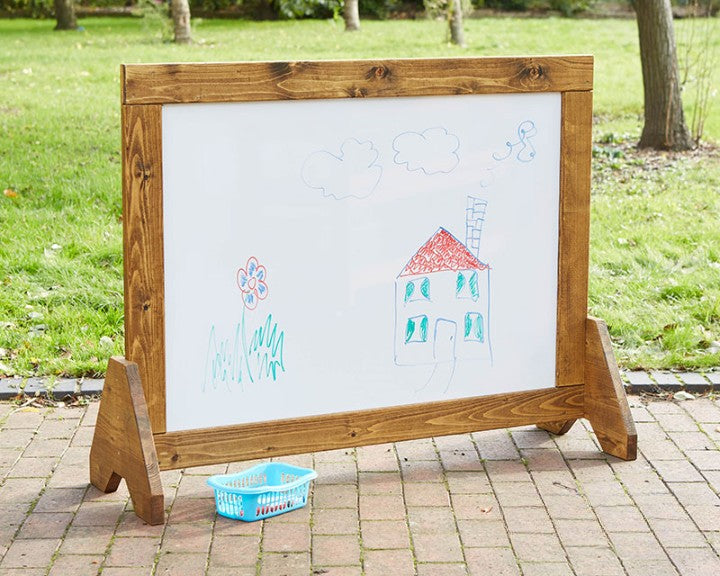 Freestanding Wooden Whiteboard - Easy Wipe Surface-Blackboards,Classroom Furniture,Cosy Direct,Cosy Outdoor,Furniture,Library Furniture,Outdoor Classroom,Outdoor Play,Outer Space-Learning SPACE