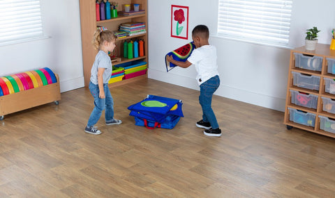 Fruit Mini Placement Carpets with Holdall (32 Pack)-Classroom Packs,Dropship,Kit For Kids,Mats,Mats & Rugs,Multi-Colour,Rugs,Sit Mats,Square,Wellbeing Furniture,World & Nature-Learning SPACE