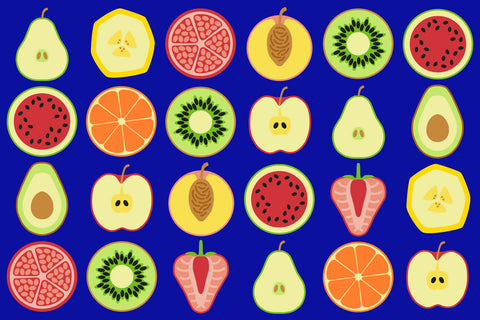 Fruit Rectangular Placement 3x2m Carpet 3x2m-Dropship,Kit For Kids,Mats & Rugs,Placement Carpets,Rectangular,Rugs,Wellbeing Furniture,World & Nature-Learning SPACE