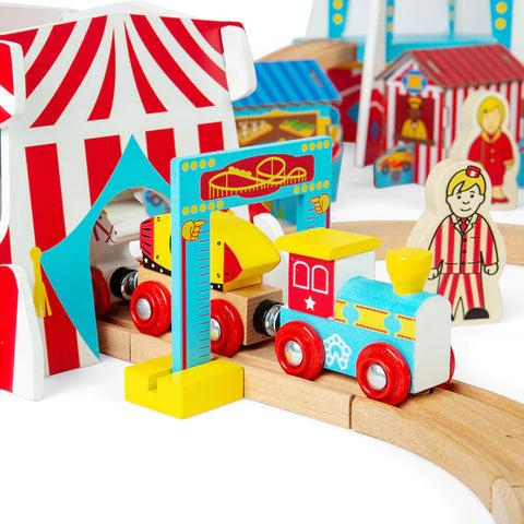 Fun Fair Train Set-Bigjigs Rail, Bigjigs Toys, Train, Wooden Toys-Learning SPACE