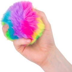 Furry Squish Ball – Fluffy, Fun Stress Buster!-ADD/ADHD,AllSensory,Baby Soft Toys,Early Years Sensory Play,Fidget,Neuro Diversity,Squishing Fidget,Stress Relief,Tactile Toys & Books,Tobar Toys-Learning SPACE