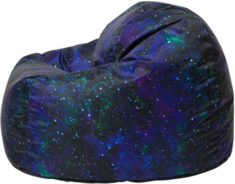 Galaxy Print UV Reactive Children's Bean Bag-AllSensory, Bean Bags, Bean Bags & Cushions, Eden Learning Spaces, Star & Galaxy Theme Sensory Room, Stock, Teenage & Adult Sensory Gifts, UV Reactive, Wellbeing Furniture-Learning SPACE