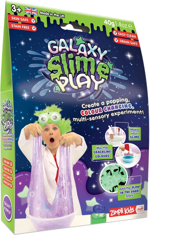 Galaxy Slime Play-Glow in the Dark, Messy Play, Slime, Stock, Zimpli Kids-Learning SPACE