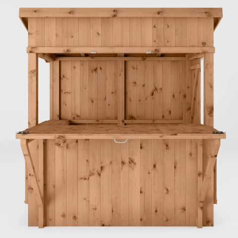 Garden Bar 6 x 4 With Shutters-Dropship,Forest School & Outdoor Garden Equipment,Mercia Garden Products-Learning SPACE