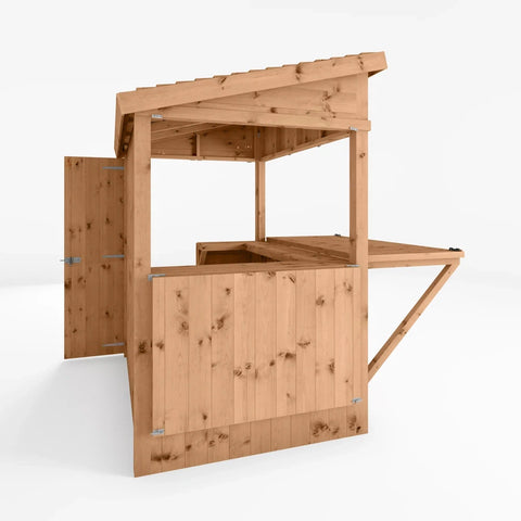 Garden Bar 6 x 4 With Shutters-Dropship,Forest School & Outdoor Garden Equipment,Mercia Garden Products-Learning SPACE