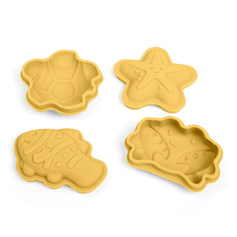 Garden Honey Yellow Character Sand Moulds-Baby Bath. Water & Sand Toys, Bigjigs Toys, Eco Friendly, Forest School & Outdoor Garden Equipment, Messy Play, Outdoor Sand & Water Play, Outdoor Sand Pits, Sand, Sand & Water, Seasons, Sensory Garden, Spring, Summer, Toy Garden Tools, Water & Sand Toys-Learning SPACE