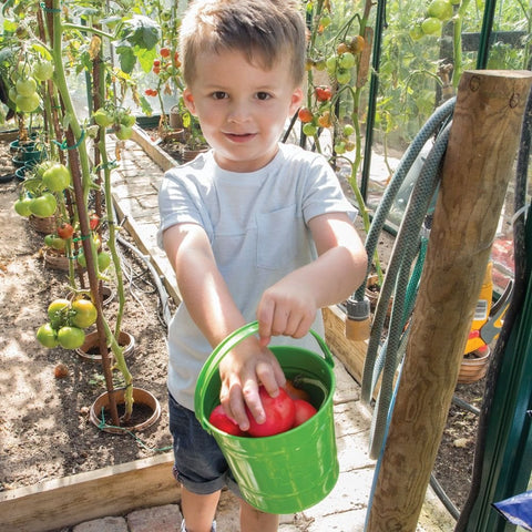 Gardening Tools - Green Bucket Childrens-Bigjigs Toys,Calmer Classrooms,Forest School & Outdoor Garden Equipment,Helps With,Messy Play,Outdoor Sand & Water Play,Pollination Grant,Seasons,Sensory Garden,Spring,Stock,Toy Garden Tools,Water & Sand Toys-Learning SPACE