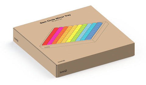 Gem Circle Mirror Tray – Set Of 101-Dropship,Light Box Accessories,Stacking Toys & Sorting Toys,TickiT,Visual Fun,Visual Sensory Toys-Learning SPACE