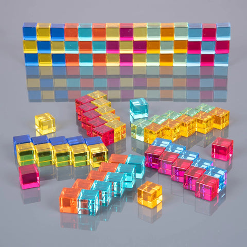 Gem Cube Mirror Tray-Calming & Anxiety,Dropship,Early Years Sensory Play,Sensory,Sensory Mirrors,Sensory Processing Disorder,Sensory Seeking,TickiT,Visual Sensory Toys-Learning SPACE