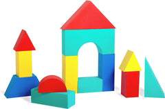 Giant Foam Soft Building Blocks (16pcs)-Additional Need, AllSensory, Baby Sensory Toys, Baby Soft Play and Mirrors, Baby Soft Toys, Building Blocks, Edushape Toys, Engineering & Construction, Farms & Construction, Fine Motor Skills, Gifts For 3-6 Months, Gifts For 6-12 Months Old, Imaginative Play, Maths, Primary Maths, S.T.E.M, Shape & Space & Measure, Stacking Toys & Sorting Toys, Stock, Strength & Co-Ordination-Learning SPACE