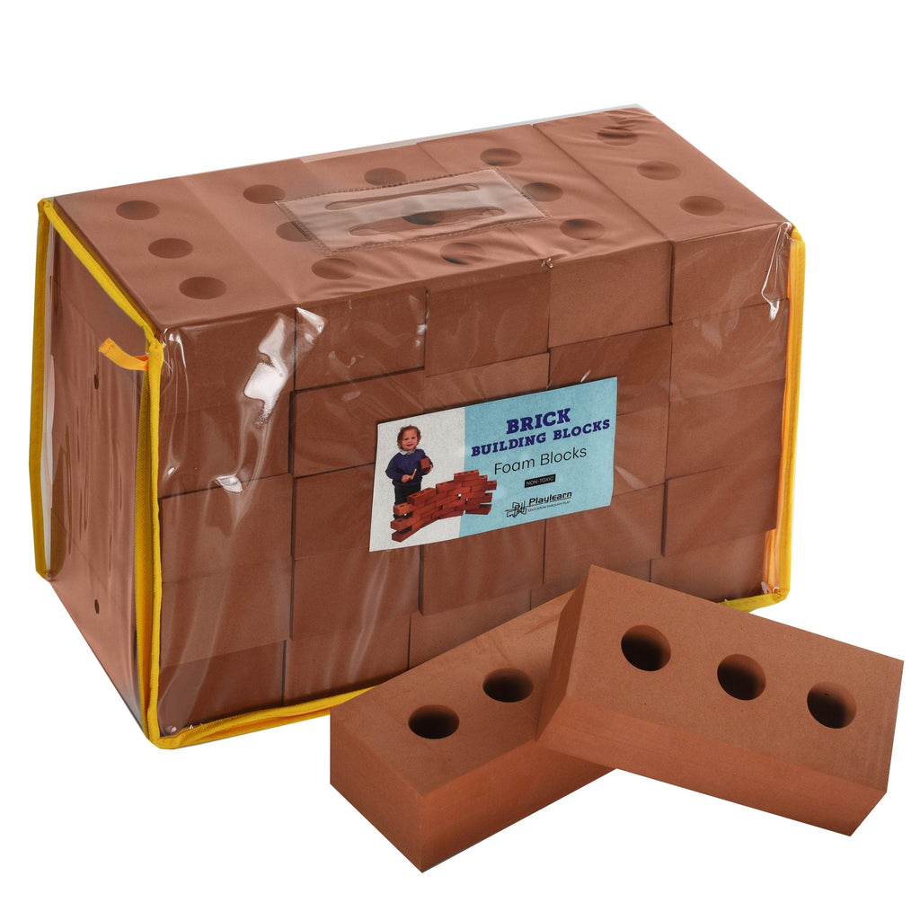 Giant Life-Size Foam Bricks-Building Blocks,Engineering & Construction,Playlearn-25 Bricks-CY25-Learning SPACE