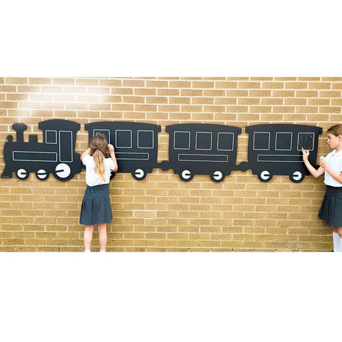 Giant Outdoor Chalkboard Train-Dropship,EDUK8,Playground Wall Art & Signs,Train,Wall Decor-Learning SPACE