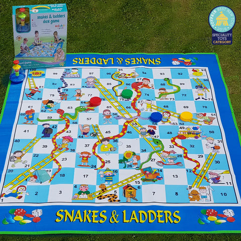 Giant Snakes & Ladders Dice Game-Dyscalculia,EDUK8,Games & Toys,Garden Game,Indoor,Outdoor Play,Table Top & Family Games-Learning SPACE