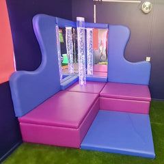 Giant Softplay Corner with Mirrors, Bubble Tube and Fibre Optics-Tables & Desks-Fibre Optic Lighting, Plinths, Sensory Room Furniture-Learning SPACE