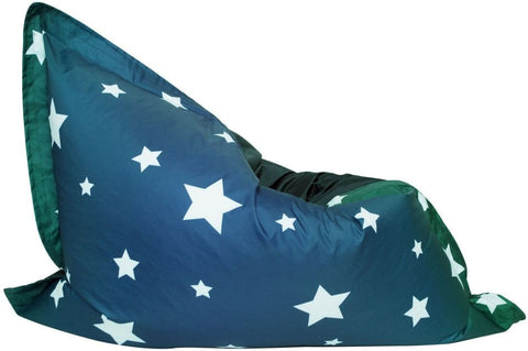 Giant Star Print UV Bean Bag Floor Cushion-AllSensory,Bean Bags,Bean Bags & Cushions,Dropship,Eden Learning Spaces,Nurture Room,Star & Galaxy Theme Sensory Room,Stock,Teenage & Adult Sensory Gifts,UV Reactive,Wellbeing Furniture-Learning SPACE