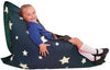 Giant Star Print UV Bean Bag Floor Cushion-AllSensory,Bean Bags,Bean Bags & Cushions,Dropship,Eden Learning Spaces,Nurture Room,Star & Galaxy Theme Sensory Room,Stock,Teenage & Adult Sensory Gifts,UV Reactive,Wellbeing Furniture-Learning SPACE