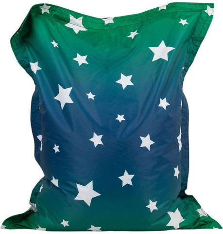 Giant Star Print UV Bean Bag Floor Cushion-AllSensory, Bean Bags, Bean Bags & Cushions, Eden Learning Spaces, Nurture Room, Star & Galaxy Theme Sensory Room, Stock, Teenage & Adult Sensory Gifts, UV Reactive, Wellbeing Furniture-Learning SPACE