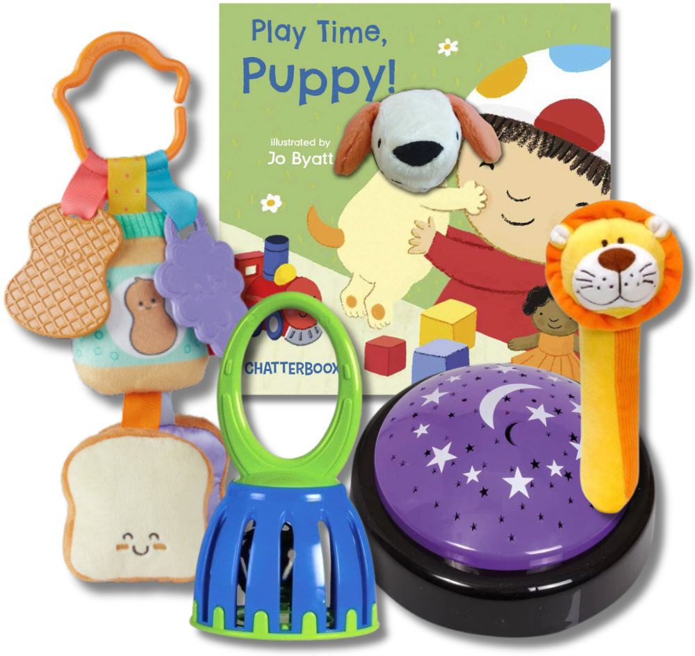 Gift Box 0 -3 Months-Sensory toy-AllSensory,Baby Sensory Toys,Gifts for 0-3 Months,Learning Activity Kits,Sensory Boxes-Learning SPACE