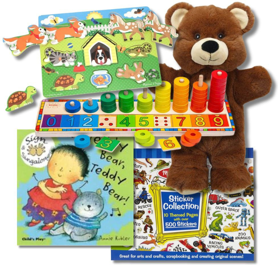 Gift Box 2-3 Years Old-Sensory toy-Learning Activity Kits,Sensory Boxes-Learning SPACE