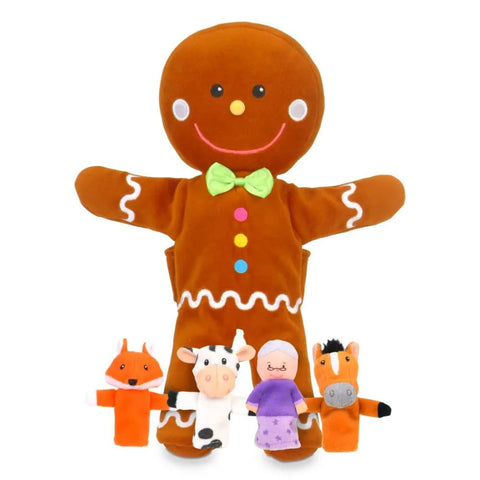 Gingerbread Man Hand & Finger Puppets Set-Christmas 2025,Featured,Fine Motor Skills,Games & Toys,Puppets & Theatres & Story Sets,Social Stories & Games & Social Skills-Learning SPACE