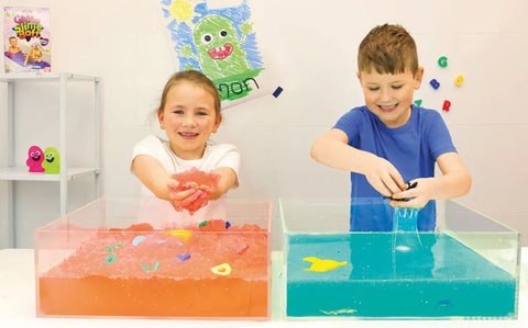 Glitter Slime & Gelli Play Education Combo Pack-Calming & Anxiety,Classroom Packs,Eco Friendly,excell2,Messy Play,Sensory Seeking,Zimpli Kids-Learning SPACE