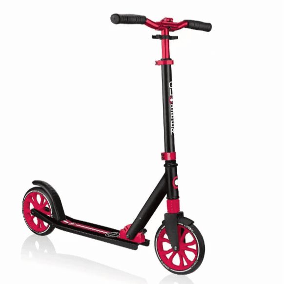 Globber NL 205 - Big 2 Wheeled Foldable Scooter - Black / Red-Additional Need, Exercise, Globber Scooters, Gross Motor and Balance Skills, Helps With, Ride & Scoot, Ride On's. Bikes & Trikes, Scooters-Learning SPACE