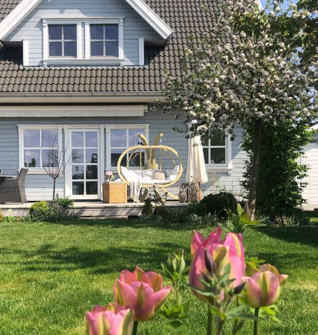 Globo Royal Natura Double Seater Hanging Chair-Hanging Chair-Amazonas,Cream,Double,Dropship,Globo Swing Chair,Hanging Chair,Hanging Egg Chairs,Indoor-Learning SPACE