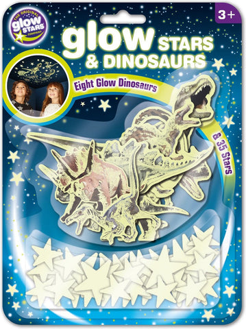 Glow Stars & Dinosaurs-AllSensory, Dinosaurs. Castles & Pirates, Glow in the Dark, Halloween, Imaginative Play, Original Glow Stars Company, Pocket money, Seasons, Stock, Visual Sensory Toys, Wall & Ceiling Stickers-Learning SPACE