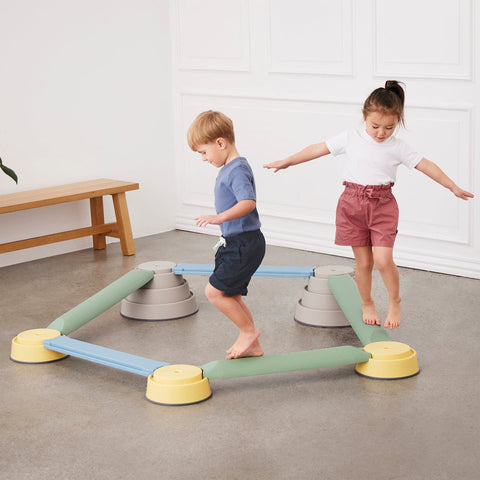 Gonge Nordic Build N' Balance Starter Set-Additional Need,Balancing Equipment,Calmer Classrooms,excell2,Exercise,Gonge,Gross Motor and Balance Skills,Helps With,Learning Difficulties,Stepping Stones-Learning SPACE