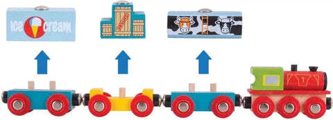 Goods Train - High quality wooden train-Bigjigs Rail, Bigjigs Toys, Cars & Transport, Imaginative Play, Stock, Train, Wooden Toys-Learning SPACE