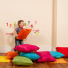 Grab & Go Cushions - Pack of 10-Bean Bags & Cushions,Cushions,Dropship,Eden Learning Spaces,Mats,Multi-Colour,Nurture Room,Sit Mats,Stock,Wellbeing Furniture-Learning SPACE