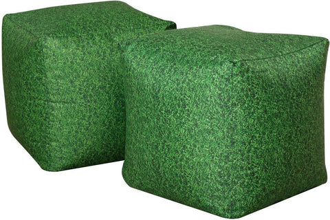 Grass Cubes Bean Bags-Bean Bags, Bean Bags & Cushions, Eden Learning Spaces, Nature Learning Environment, Nature Sensory Room, Sensory Garden, Stock, Wellbeing Furniture-Learning SPACE