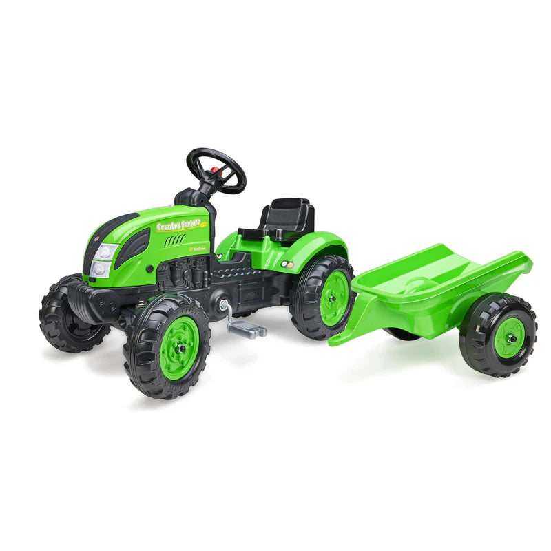 Green Tractor With Trailer (UK Mainland Only)-Dropship,TP Toys-Learning SPACE